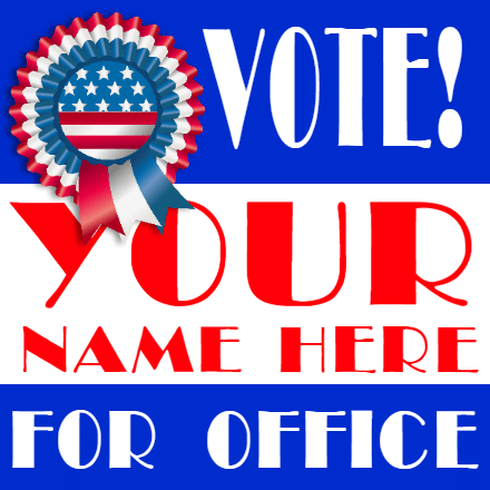 Customize Your Own Political Banner - Ribbon Template - Custom Graphix