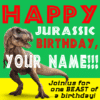 Customize Your Own Birthday Banners - Jurassic Template - Custom Graphix