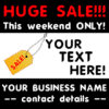 Customize Your Own Retail Banner - Huge Sale Template - Custom Graphix