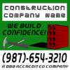 Customize Your Own Contractors Banner - We Build Template - Custom Graphix