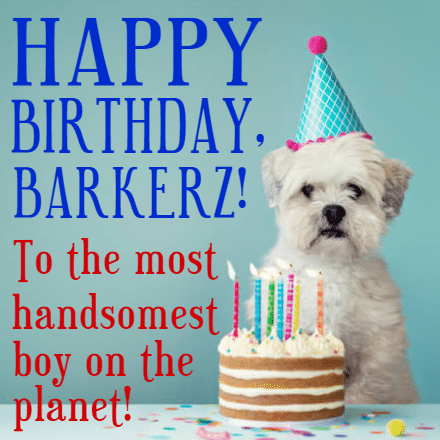 Customize Your Own Birthday Banners - Dogs Template - Custom Graphix
