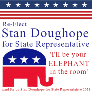 Customize Your Own Political Banner - Re-Elect Template - Custom Graphix