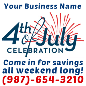 Customize Your Own 4th of July Banners - Business Template - Custom Graphix