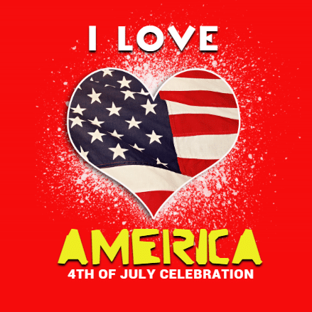 Customize Your Own 4th of July Banners - Love America Template - Custom Graphix